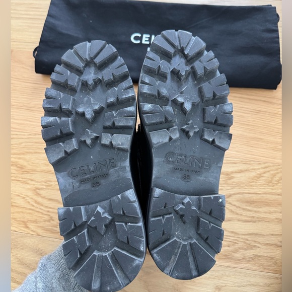 CELINE Margaret Loafer with Gold Chain - Picture 3 of 7